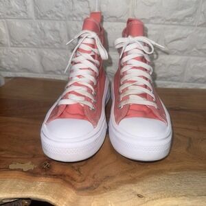 Converse Chuck Taylor All Star‎ Lift Platform High Pink Canvas Shoes Kid 3.5Y